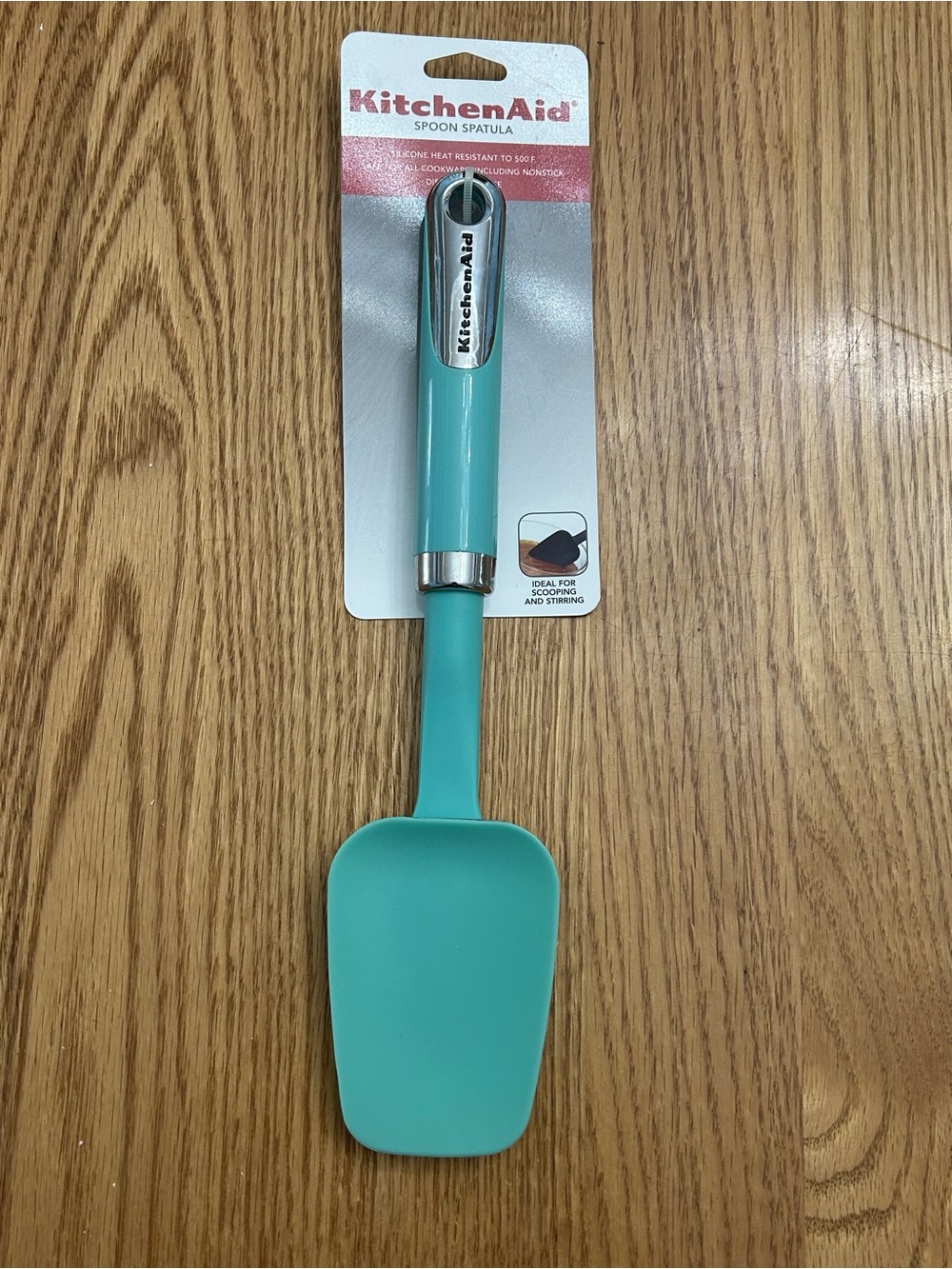 KitchenAid Teal Aqua Silicone Spoon Spatula